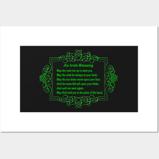 St. Patrick's Day Irish Blessing Posters and Art